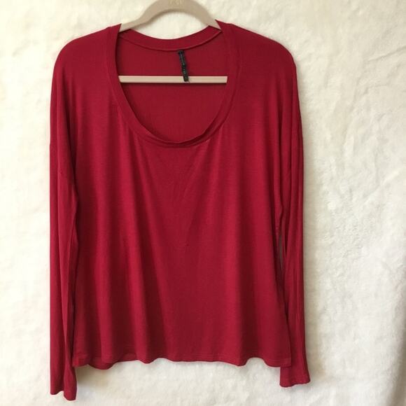 Riller & Flount Tops - Riller & Fount Red Long Sleeve Top